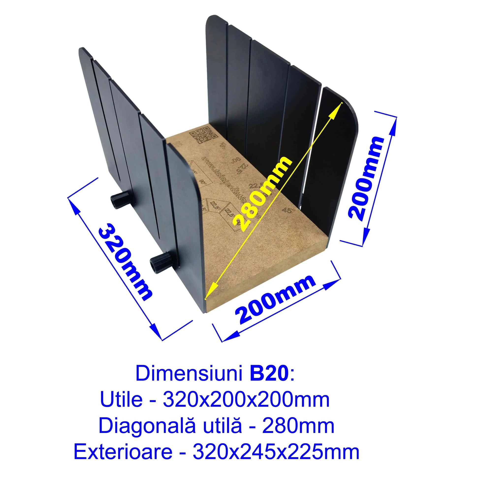 Aparat profesional pentru tăiat baghete polistiren la unghi B20 :: GOS :: taiatpolistiren.ro