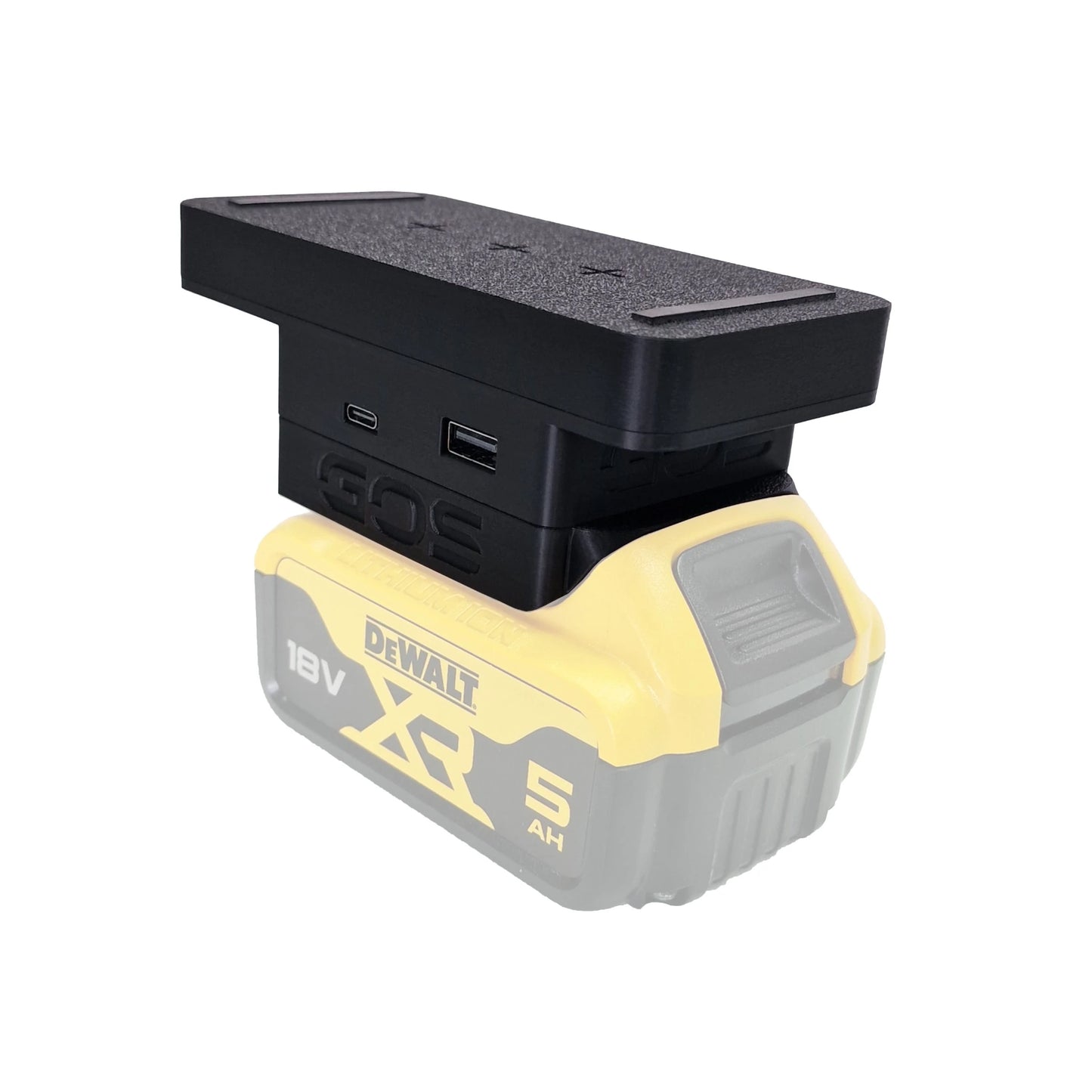 Adaptor powerbank cu USB-A, USB-C și încărcare wireless pentru acumulator DEWALT 18V XR