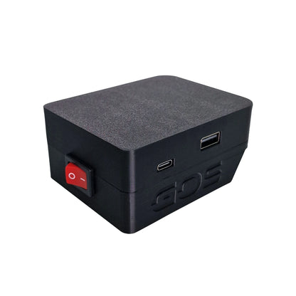 Adaptor powerbank pentru acumulatori de scule electrice, cu USB-A, USB-C și întrerupător