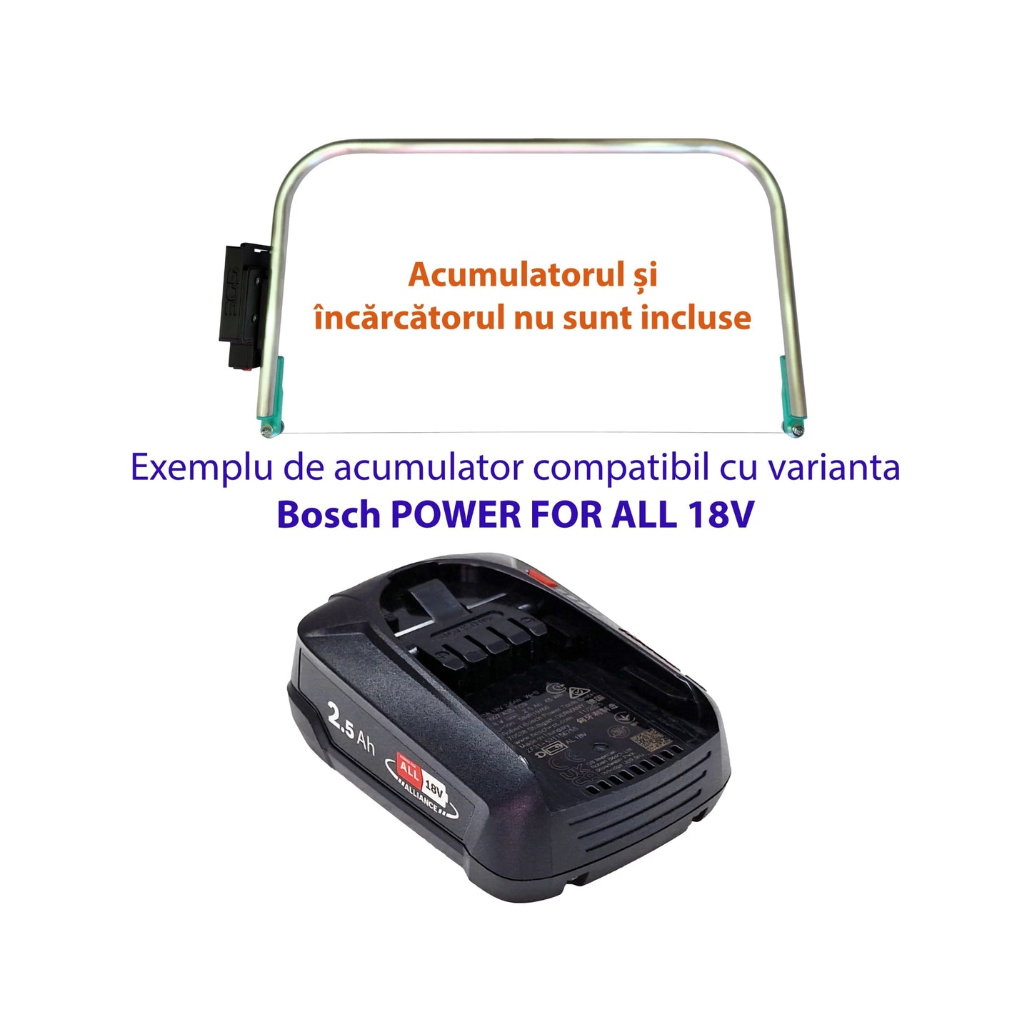 Aparat de tăiat polistiren compatibil cu acumulatori Bosch POWER FOR ALL 18V