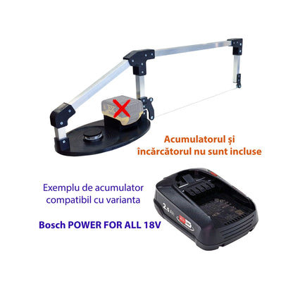 Variantă compatibilă cu acumulator Bosch POWER FOR ALL 18V