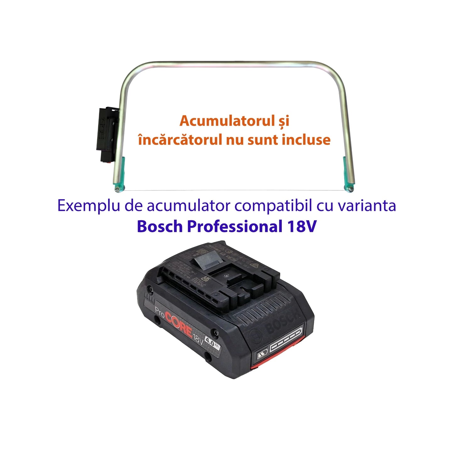 Aparat de tăiat polistiren compatibil cu acumulatori Bosch Professional 18V