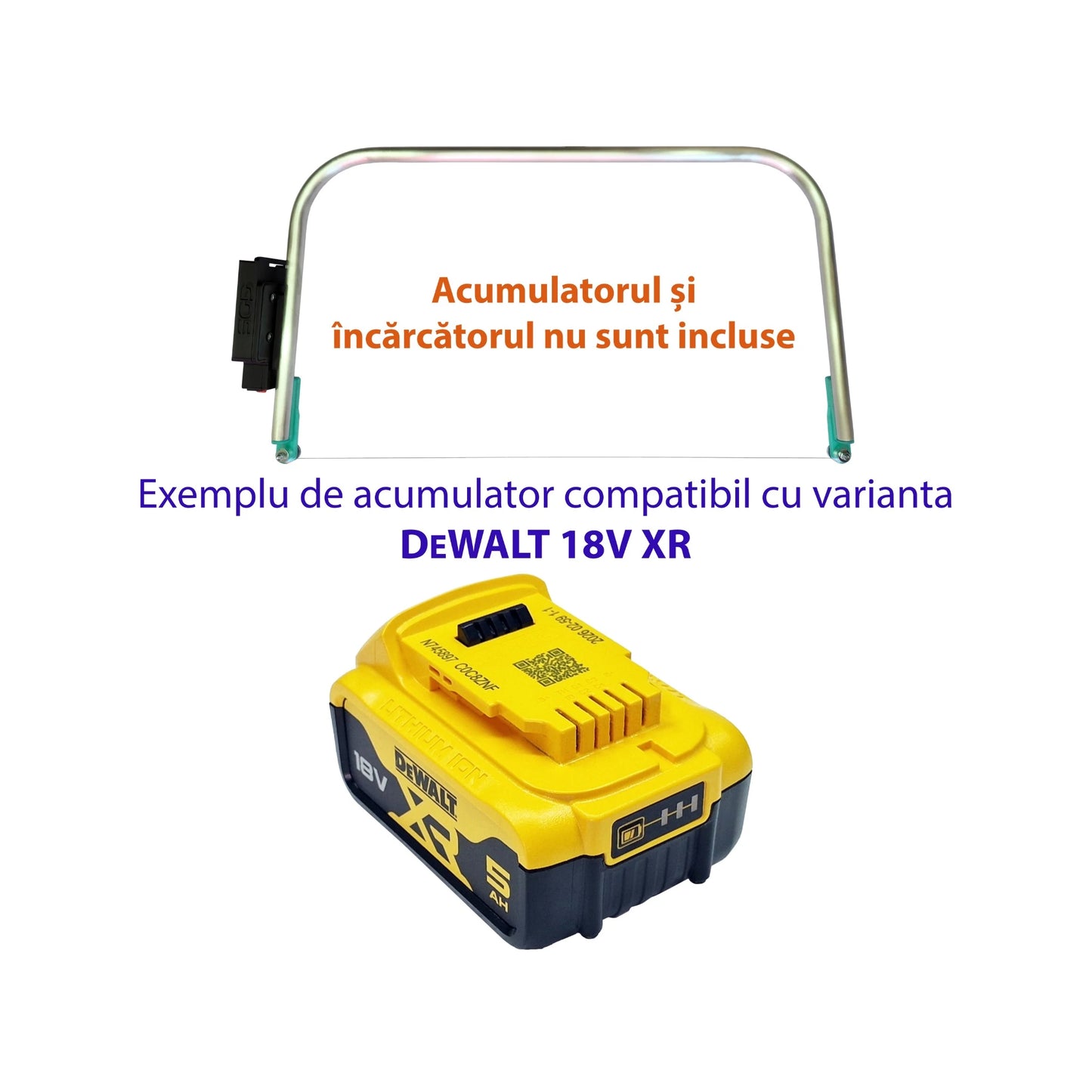 Aparat de tăiat polistiren compatibil cu acumulatori DEWALT 18V XR
