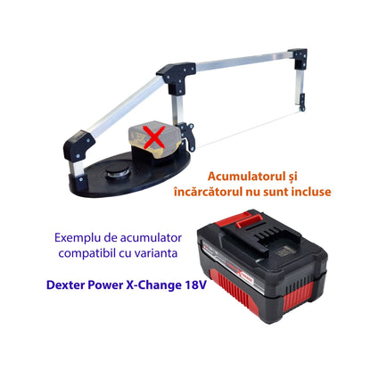 Variantă compatibilă cu acumulator Dexter Power X-Change 18V