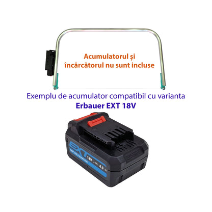 Aparat de tăiat polistiren compatibil cu acumulatori Erbauer EXT 18V