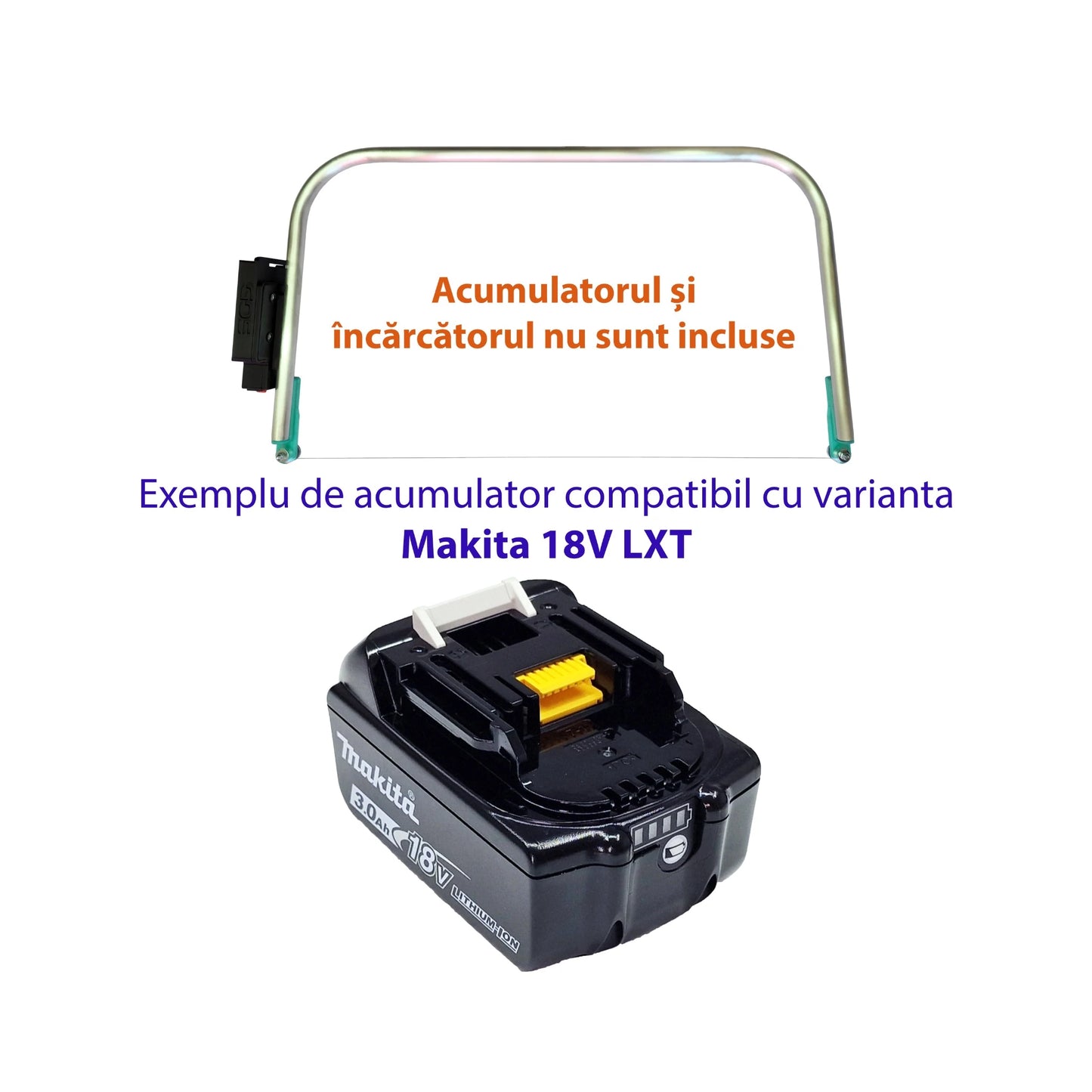 Aparat de tăiat polistiren compatibil cu acumulatori Makita 18V LXT