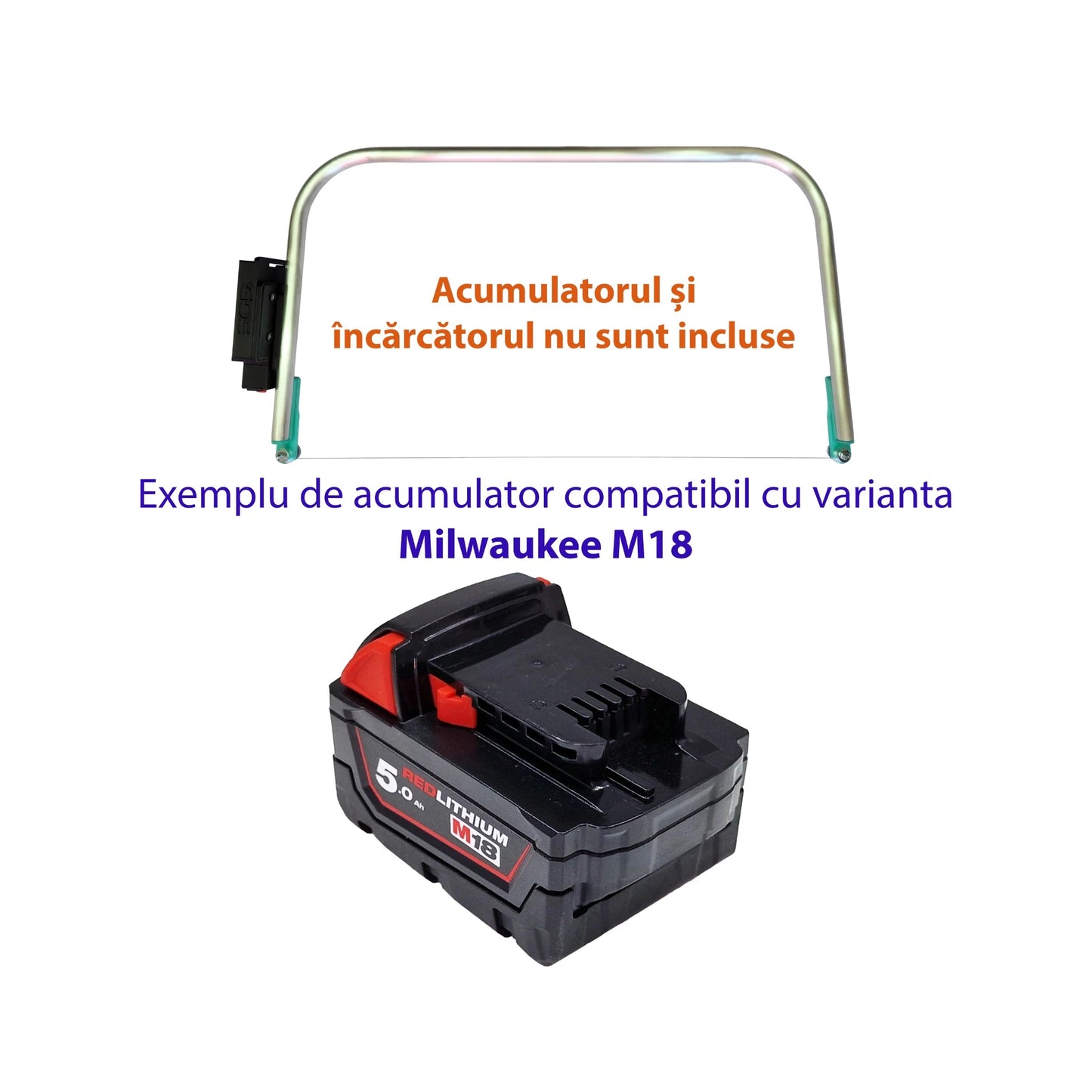 Aparat de tăiat polistiren compatibil cu acumulatori Milwaukee M18