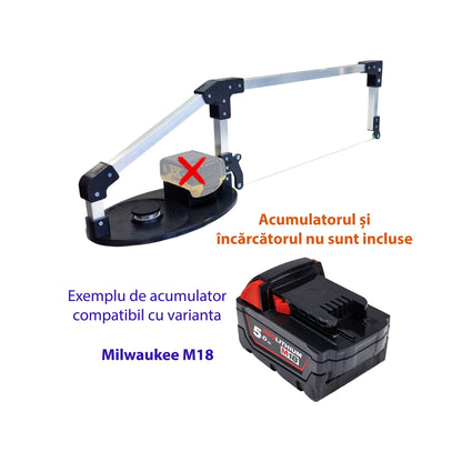 Variantă compatibilă cu acumulator Milwaukee M18