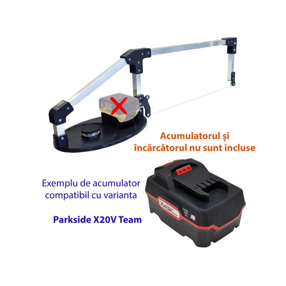 Variantă compatibilă cu acumulator Parkside X20V Team